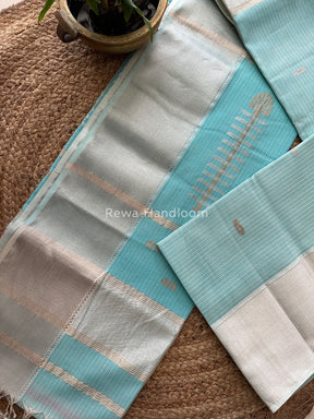 Exclusive Maheswari Sea Green Silver Butti Buta Saree SBP011