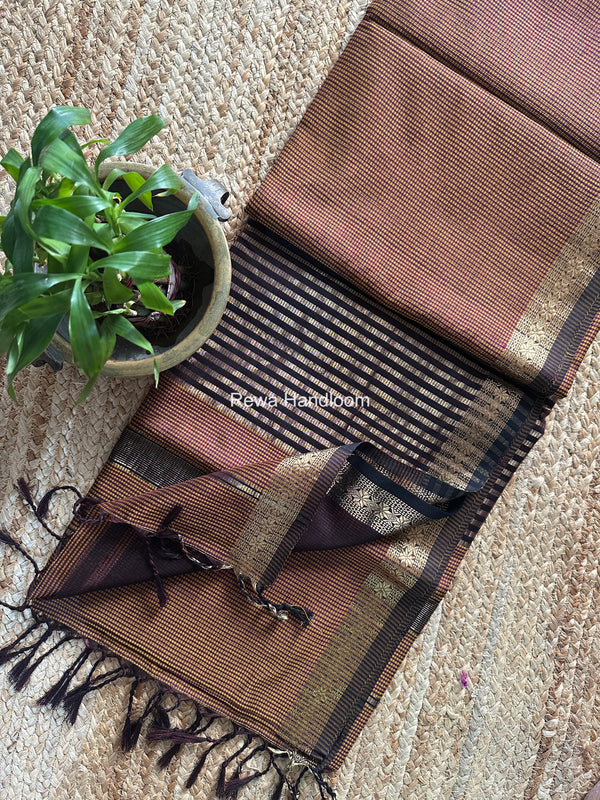 Maheshwari Garbha Reshami Silk Saree