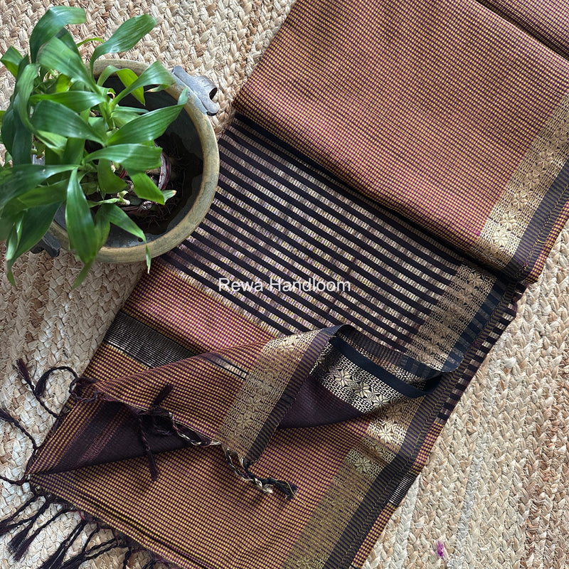 Maheshwari Garbha Reshami Silk Saree