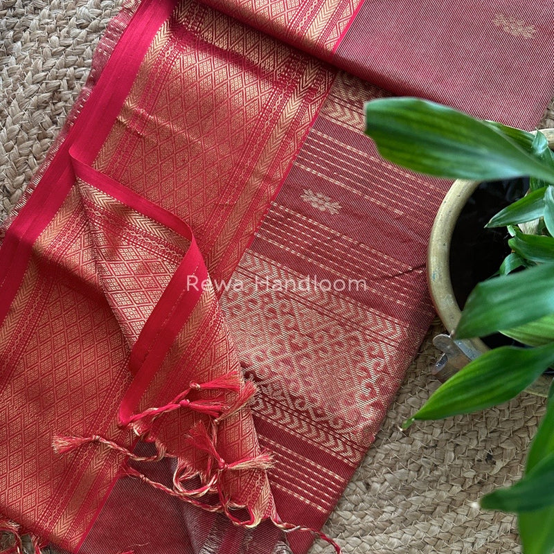 Maheshwari Tissue Rich Pallu Saree 