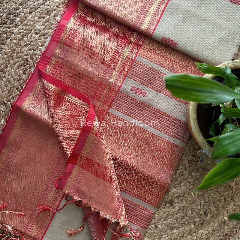 Maheshwari Tissue Rich Pallu Saree