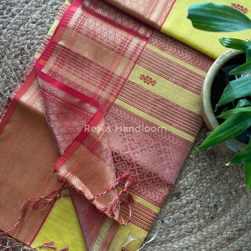 Maheshwari Tissue Rich Pallu Saree