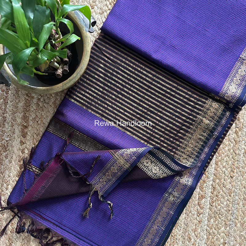 Maheshwari Garbha Reshami Silk Saree