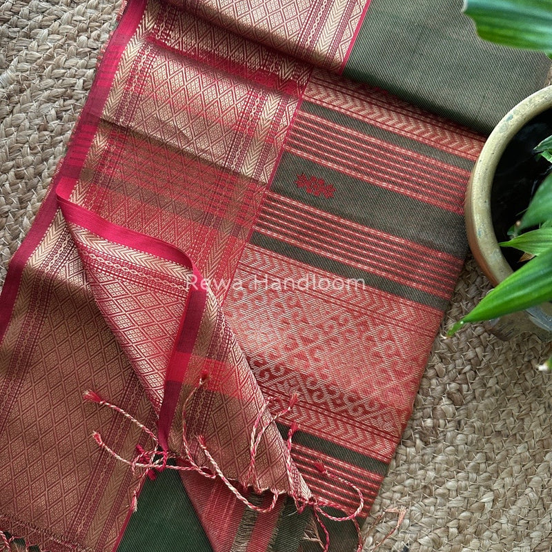 Maheshwari Tissue Rich Pallu Saree