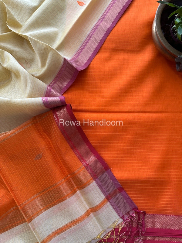 Maheshwari Motifs Top-Dupatta Set