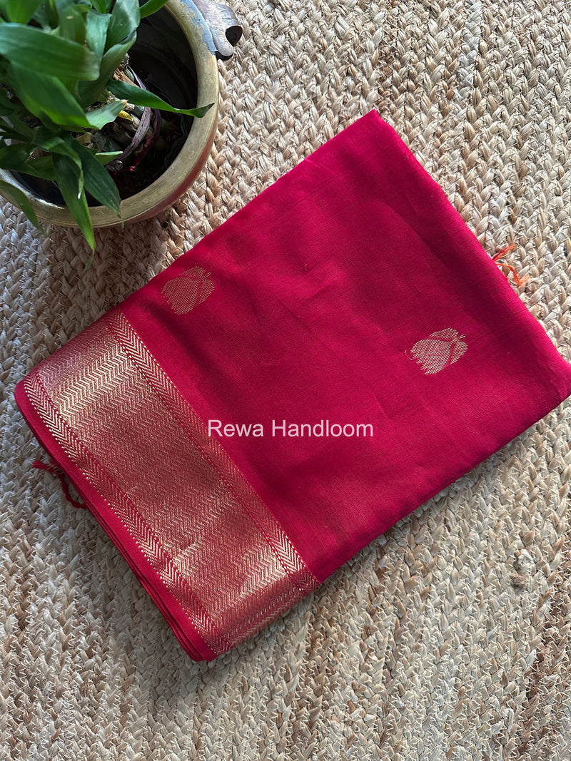 Maheshwari Rani Pink Lotus Shaded Butta Saree LLBS034