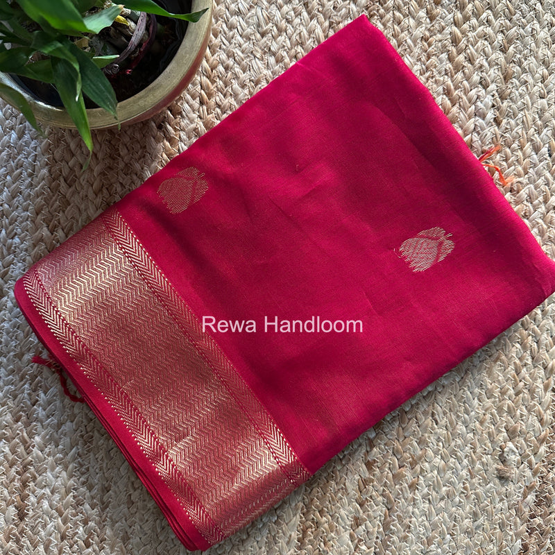 Maheshwari Rani Pink Lotus Shaded Butta Saree LLBS034