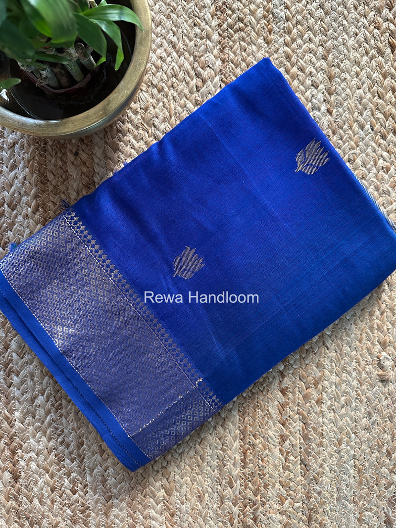 Maheshwari Blue Lotus Butta Saree LLBS035