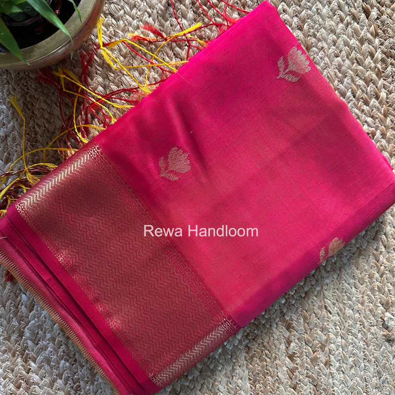 Maheshwari Pink Lotus Shaded Butta Saree LLBS038