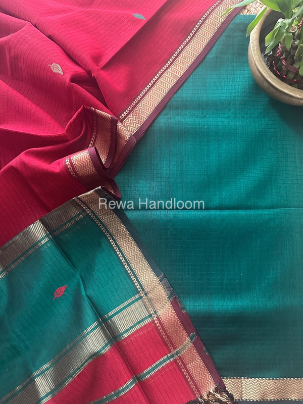 Maheshwari Motifs Top-Dupatta Set