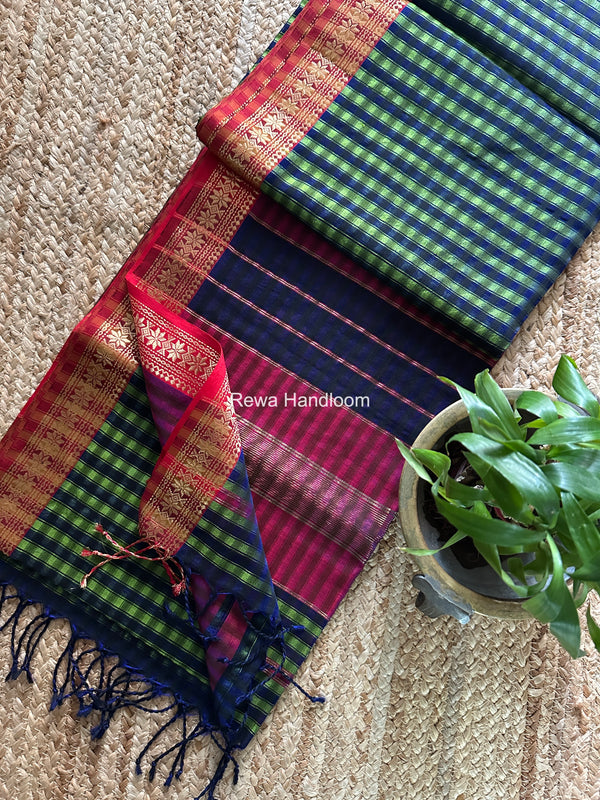 Maheshwari Garbha Reshami Silk Saree