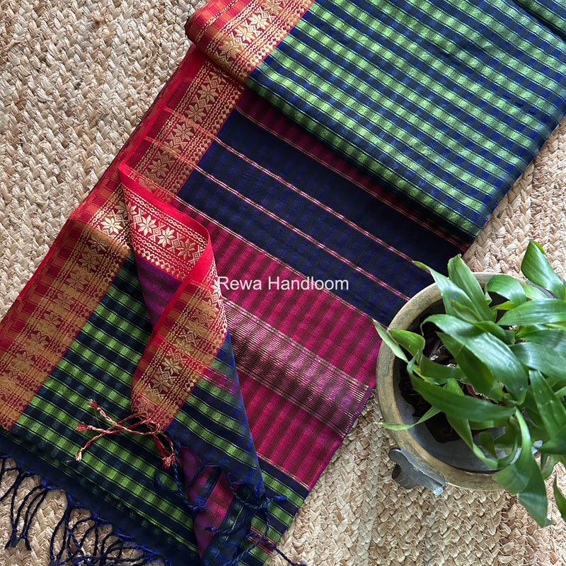 Maheshwari Garbha Reshami Silk Saree