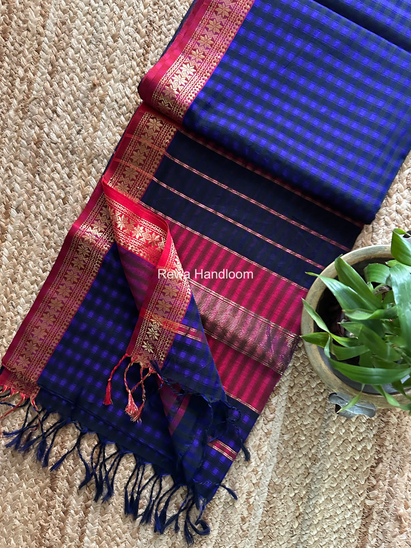 Maheshwari Garbha Reshami Silk Saree