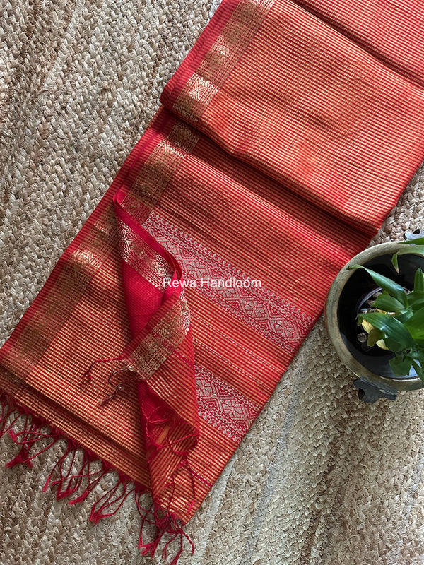 Maheshwari Garbha Reshami Rich Pallu Silk Saree