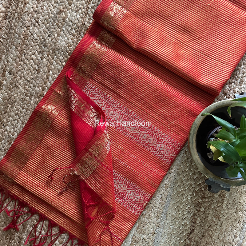 Maheshwari Garbha Reshami Rich Pallu Silk Saree