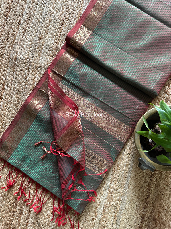 Maheshwari Garbha Reshami Rich Pallu Silk Saree