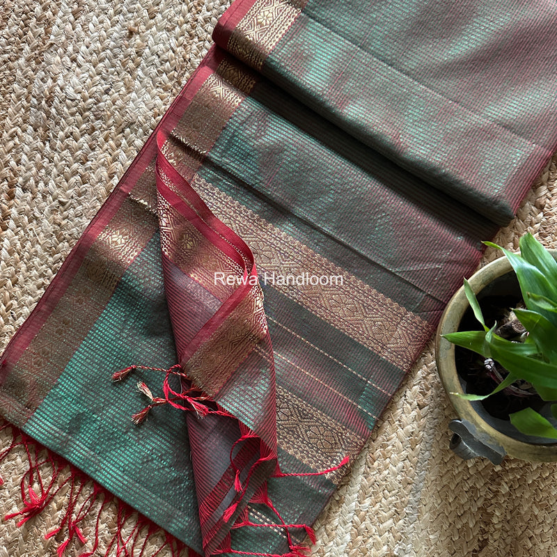 Maheshwari Garbha Reshami Rich Pallu Silk Saree