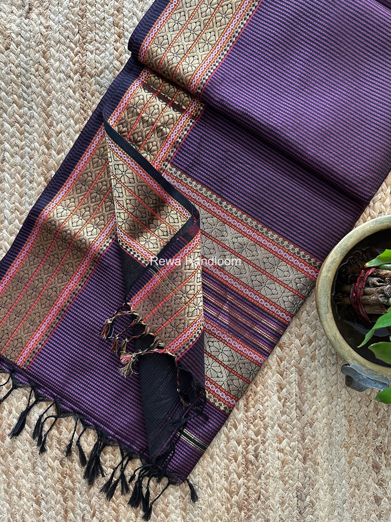 Maheshwari Garbha Reshami Rich Pallu Silk Saree