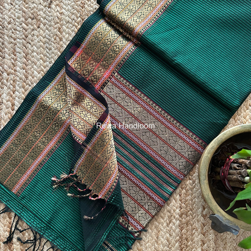 Maheshwari Garbha Reshami Rich Pallu Silk Saree