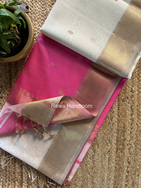Maheshwari Flower Butti Saree