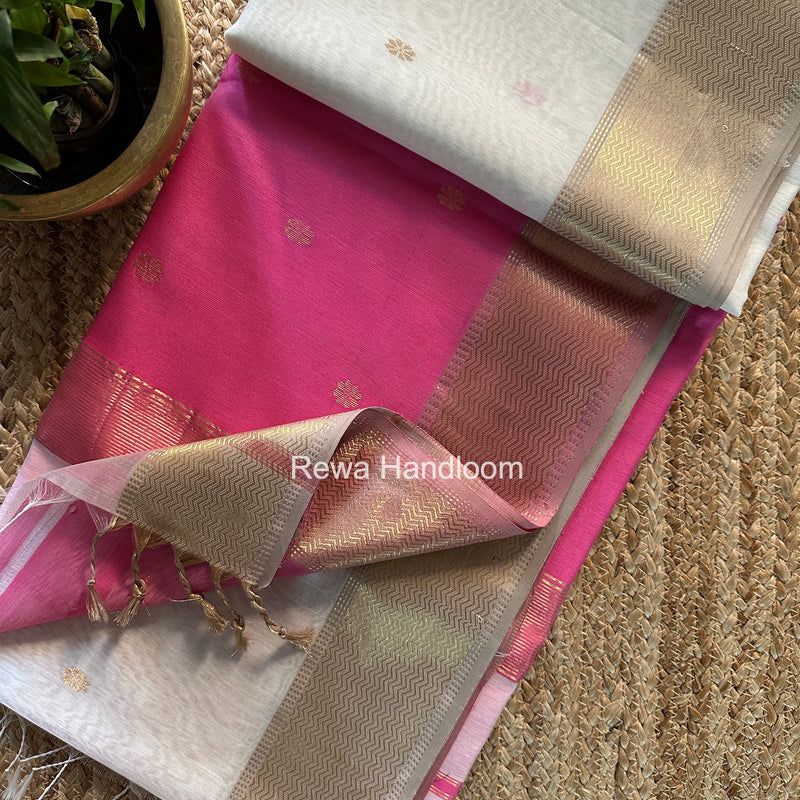 Maheshwari Flower Butti Saree