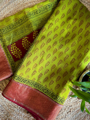 Maheshwari Bagh Print Sarees