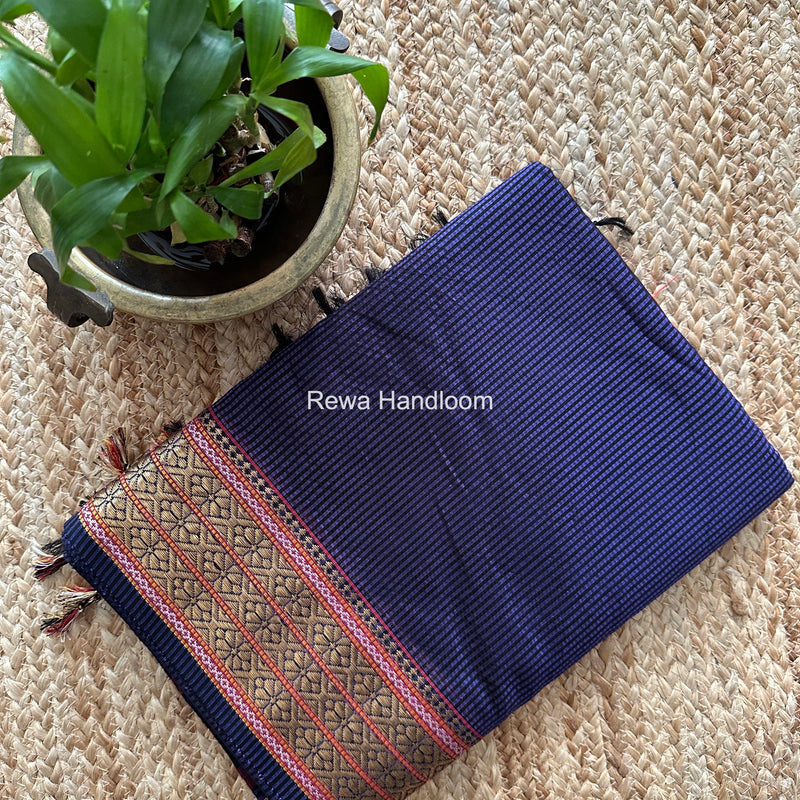 Maheshwari Violet Garbha Reshami Rich Pallu Silk Saree GRS04