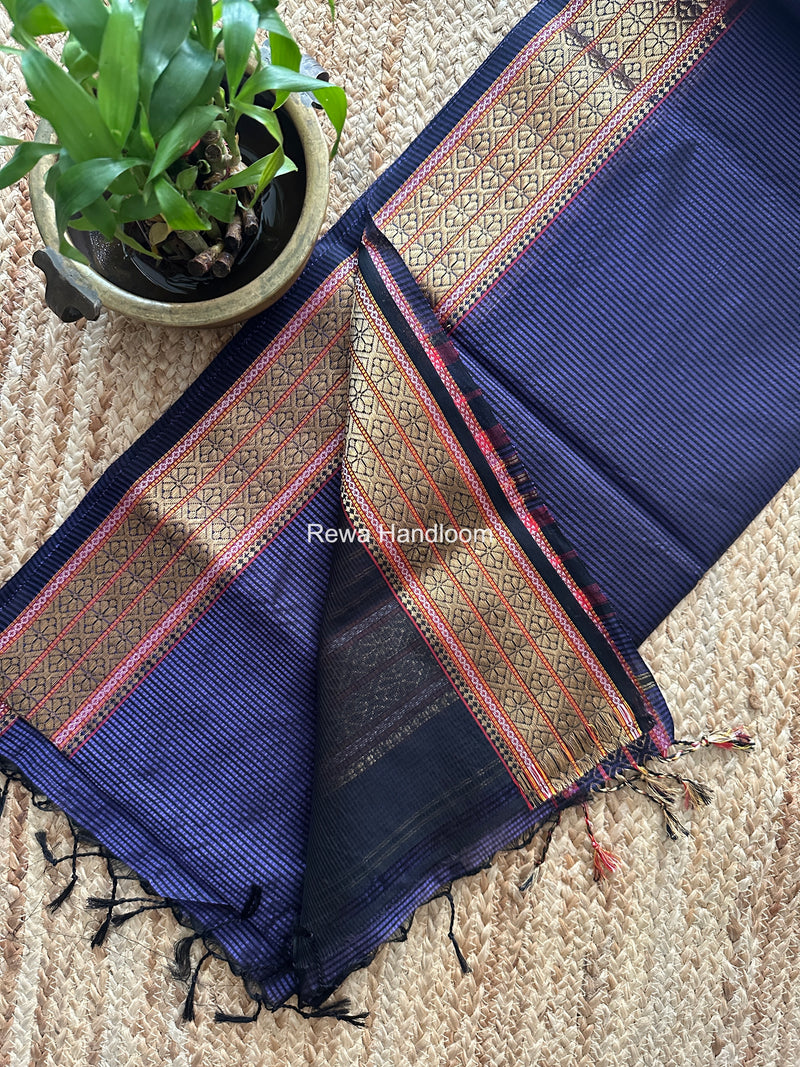 Maheshwari Violet Garbha Reshami Rich Pallu Silk Saree GRS04