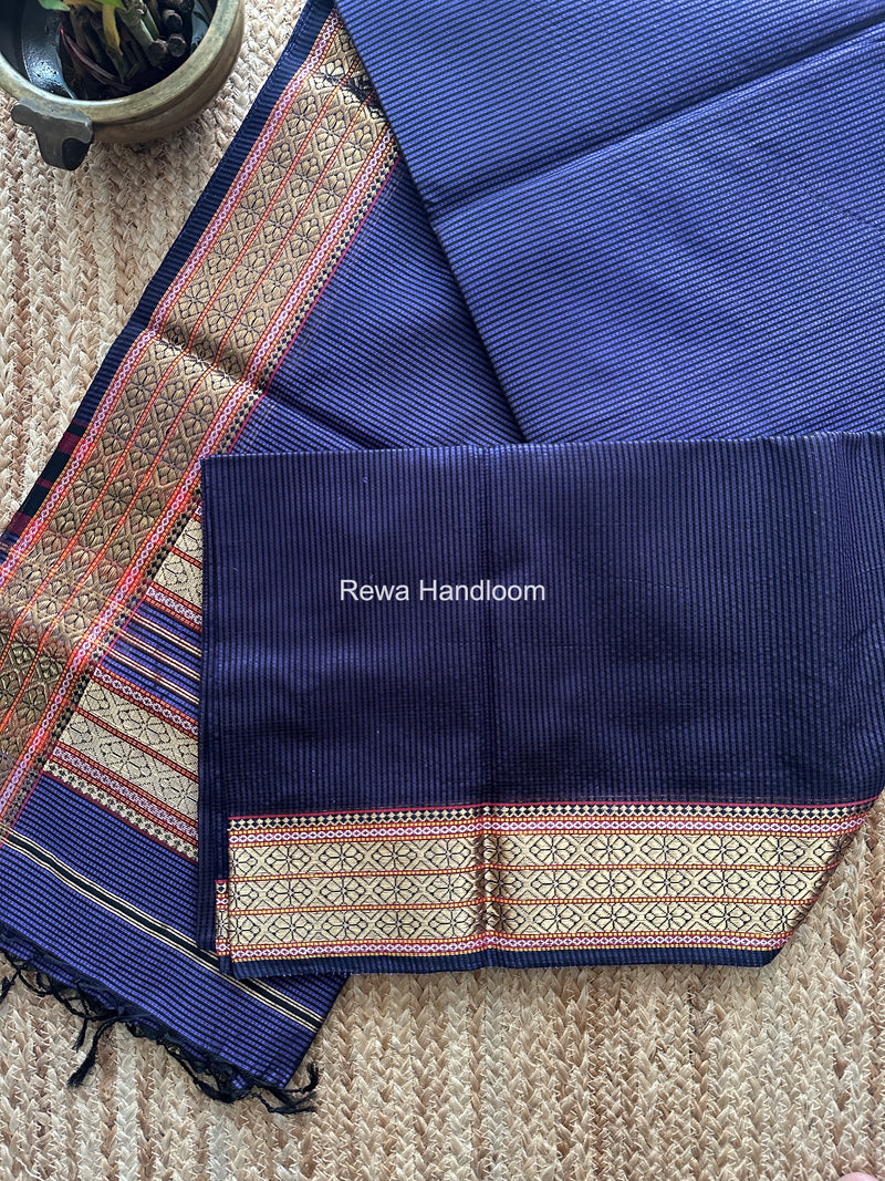 Maheshwari Violet Garbha Reshami Rich Pallu Silk Saree GRS04