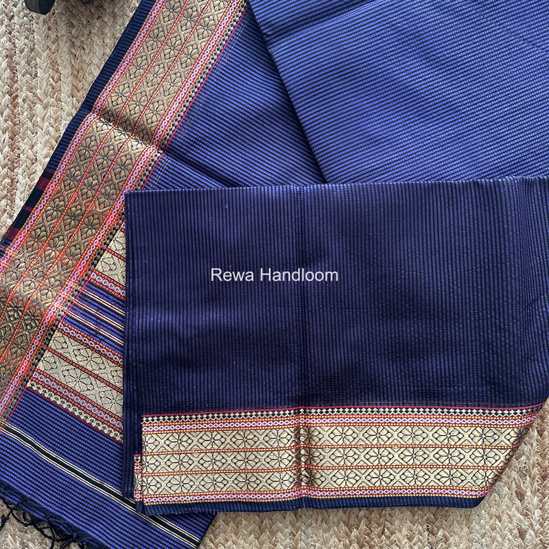 Maheshwari Violet Garbha Reshami Rich Pallu Silk Saree GRS04