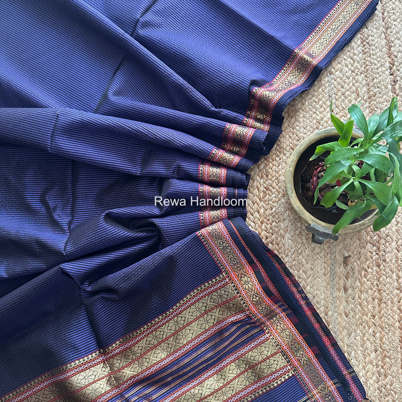 Maheshwari Violet Garbha Reshami Rich Pallu Silk Saree GRS04