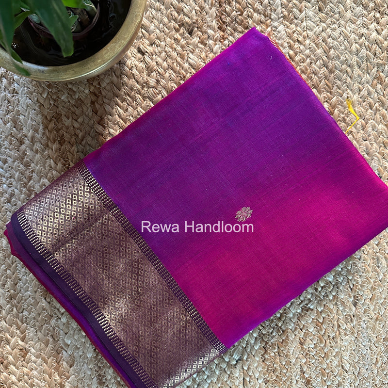 Maheshwari Magenta Flower Butti Saree JBS076