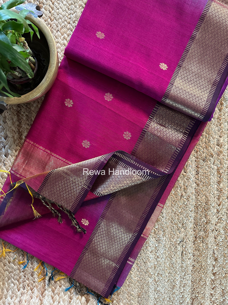 Maheshwari Flower Butti Saree