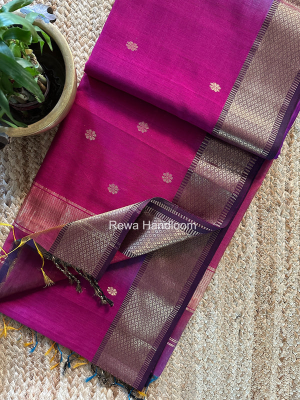 Maheshwari Flower Butti Saree