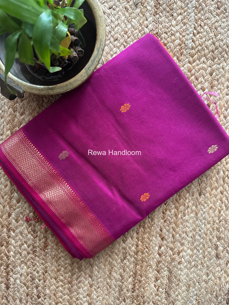 Maheshwari Purple Aami Butti Saree SBT0098