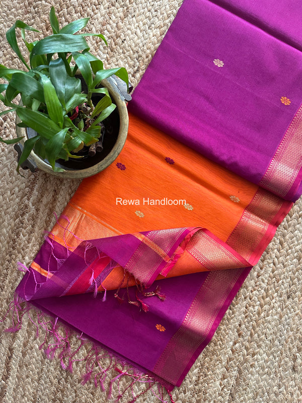 Maheshwari Aami Butti Saree