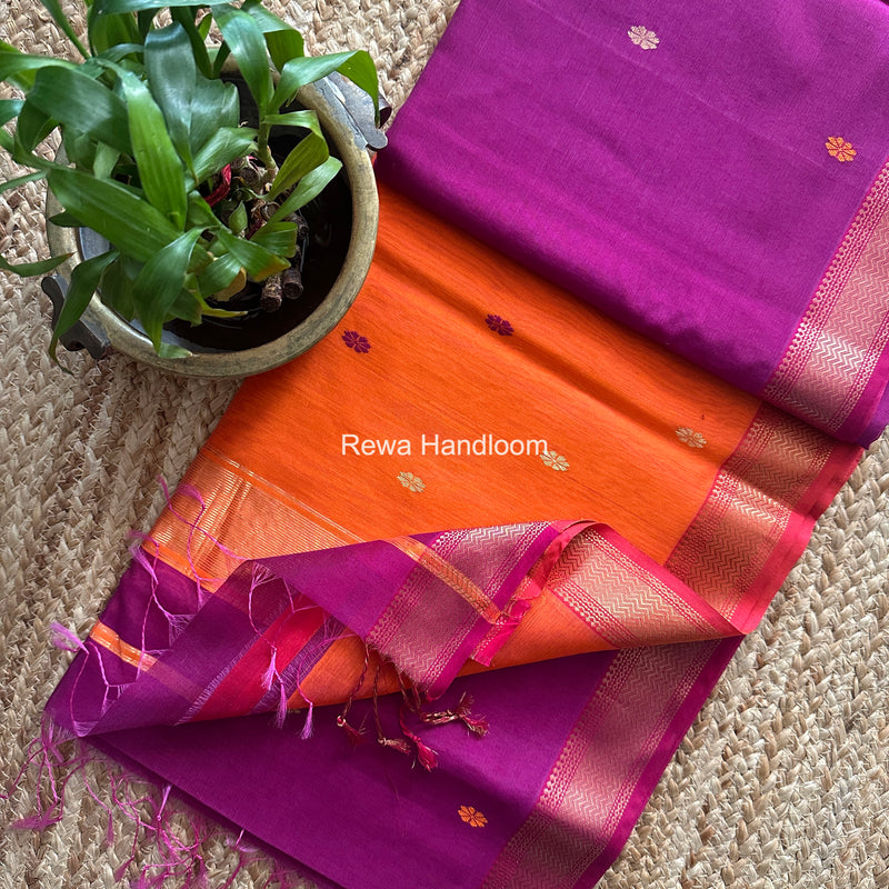 Maheshwari Aami Butti Saree