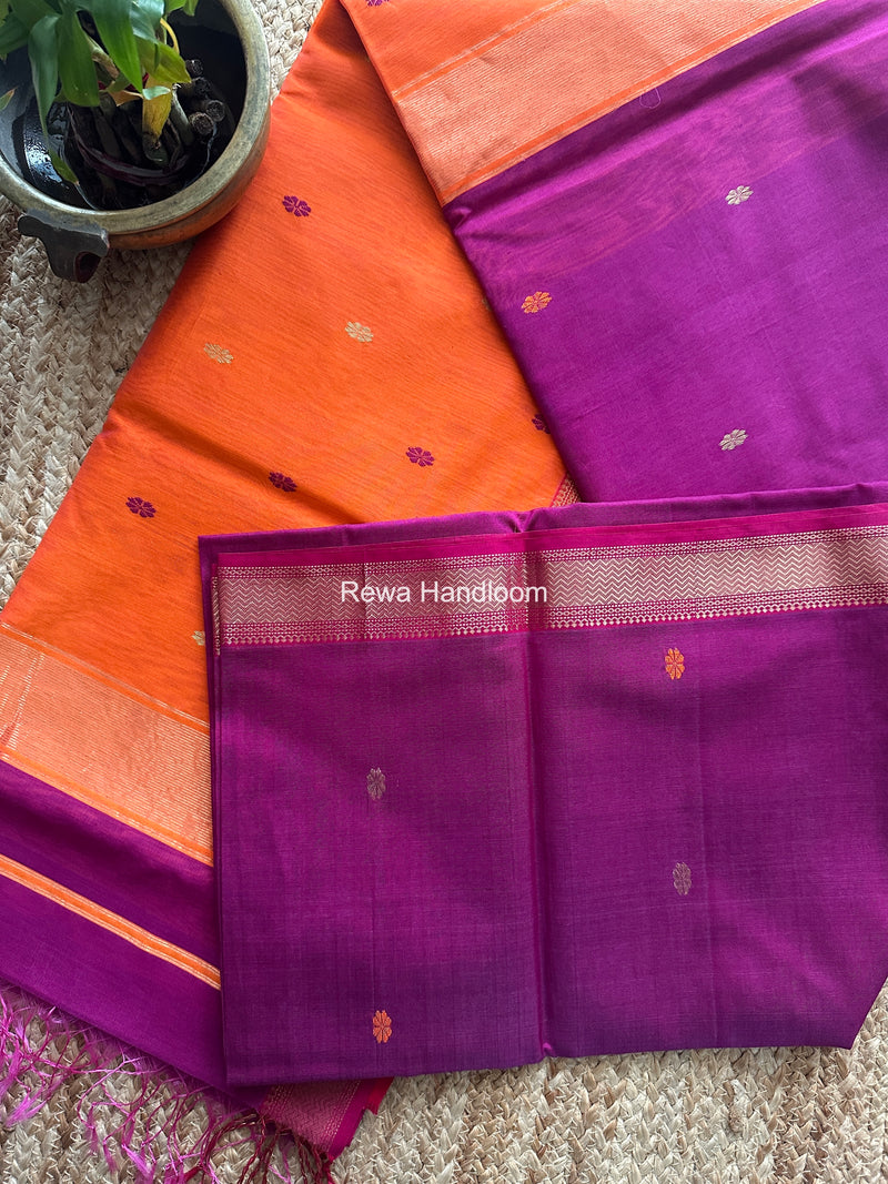 Maheshwari Purple Aami Butti Saree SBT0098