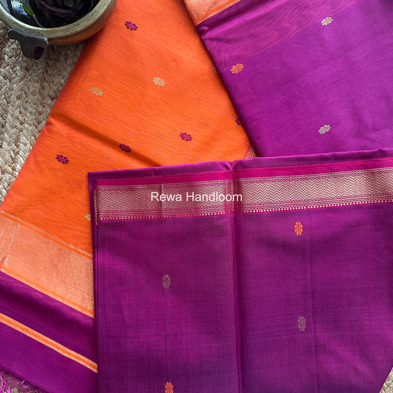 Maheshwari Purple Aami Butti Saree SBT0098