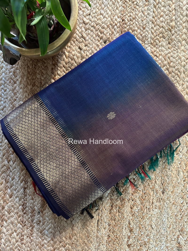 Maheshwari Violet Flower Butti Saree JBS077