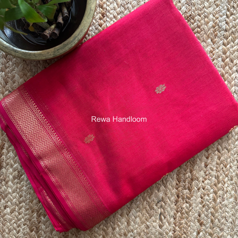 Maheshwari Red Aami Butti Saree SBT0097