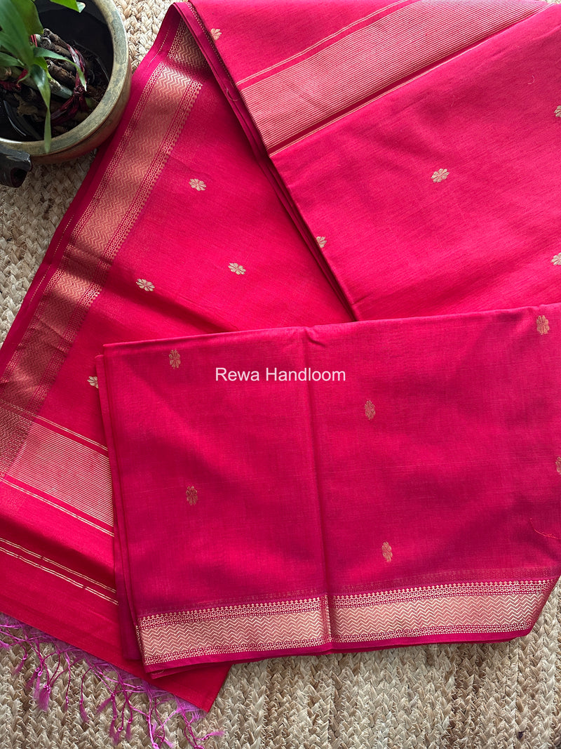 Maheshwari Red Aami Butti Saree SBT0097