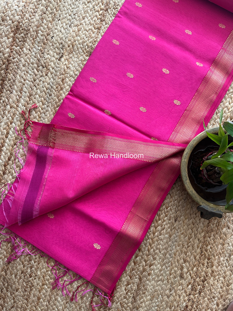 Maheshwari Magenta Aami Butti Saree SBT0099