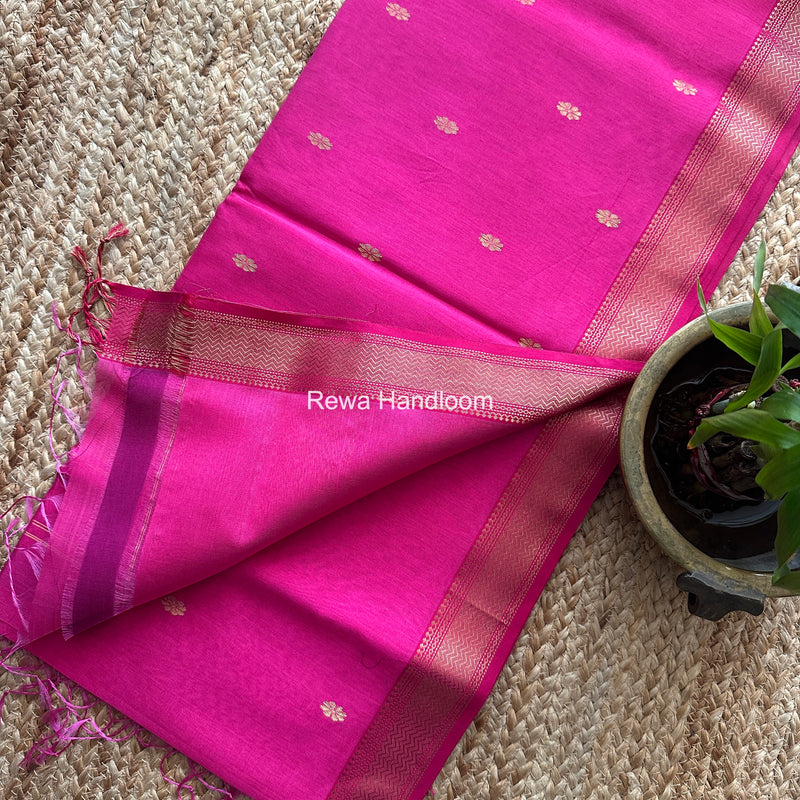 Maheshwari Magenta Aami Butti Saree SBT0099