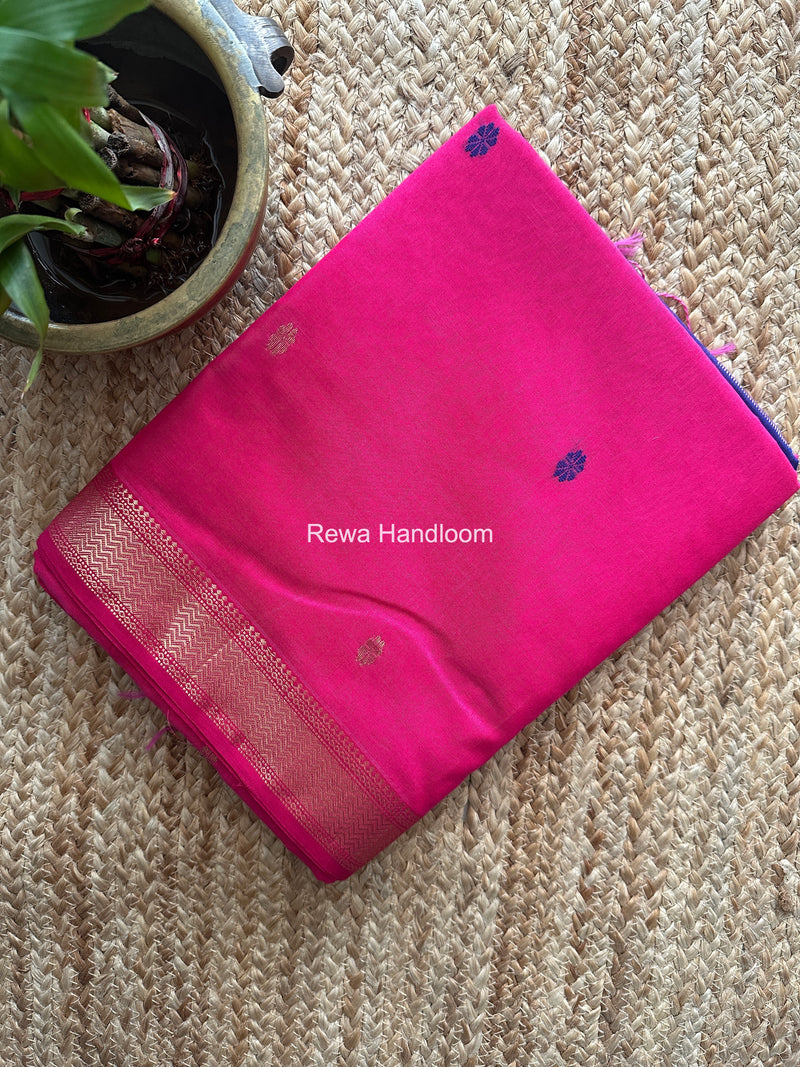 Maheshwari Magenta Aami Butti Saree SBT0094