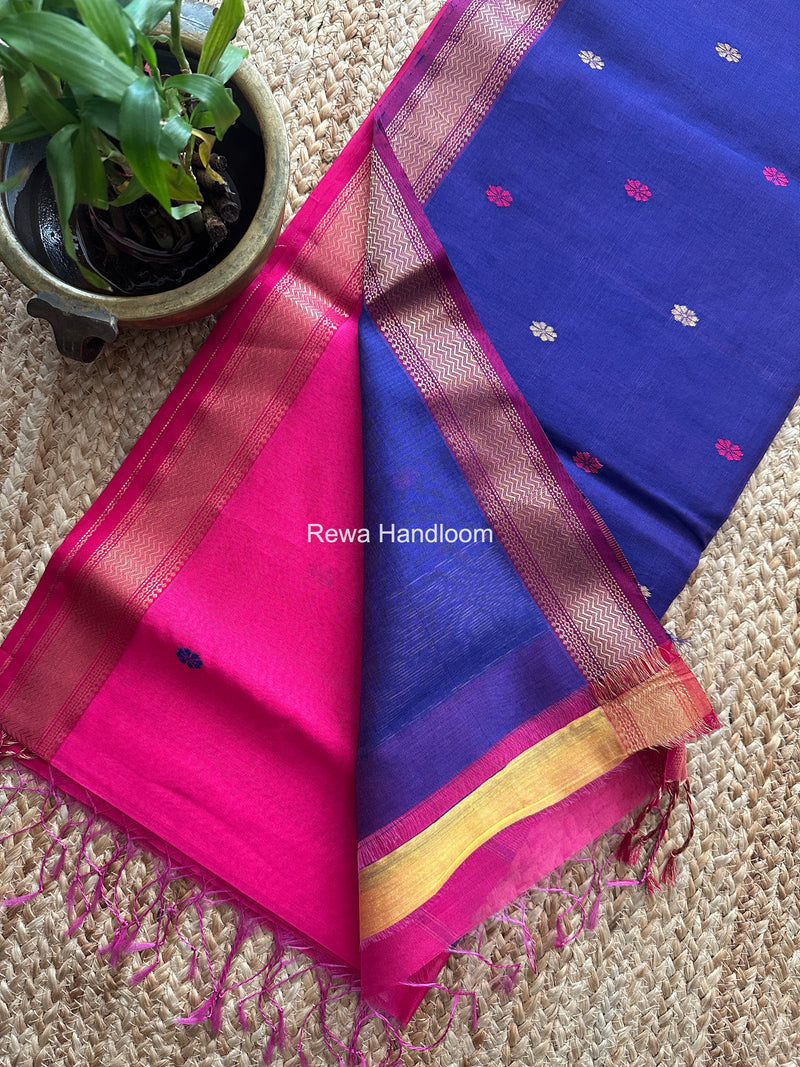Maheshwari Magenta Aami Butti Saree SBT0094