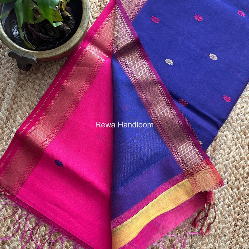 Maheshwari Magenta Aami Butti Saree SBT0094