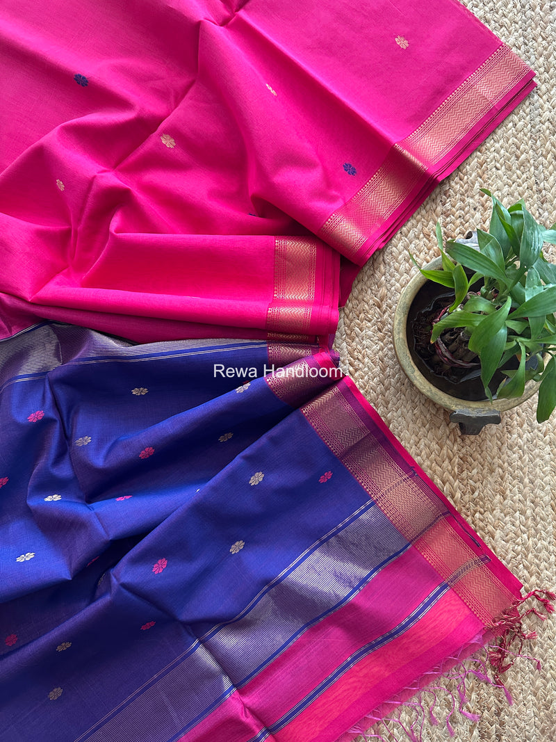 Maheshwari Magenta Aami Butti Saree SBT0094