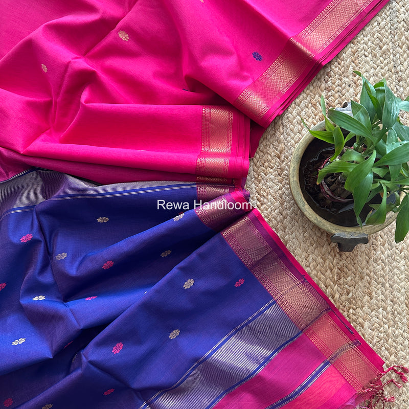 Maheshwari Magenta Aami Butti Saree SBT0094