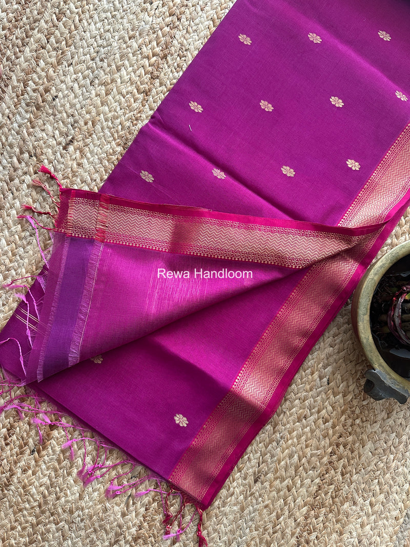 Maheshwari Purple Aami Butti Saree SBT0095